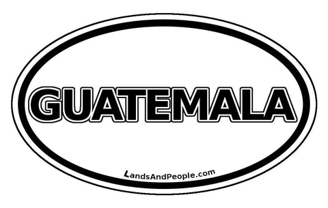 Guatemala Car Bumper Sticker Decal