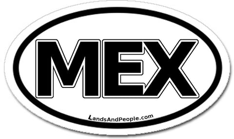 MEX Mexico Car Bumper Sticker Decal