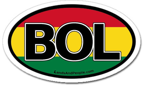 BOL Bolivia Car Bumper Sticker Decal