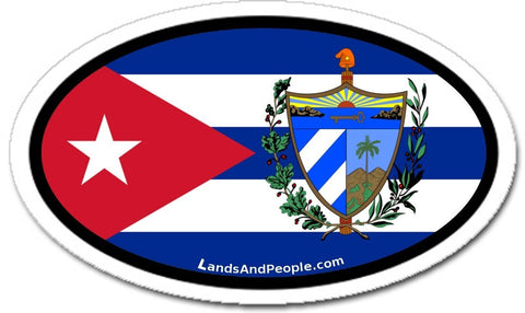 Cuba Flag Car Bumper Sticker Decal