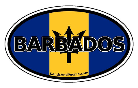 Barbados Car Bumper Sticker Decal