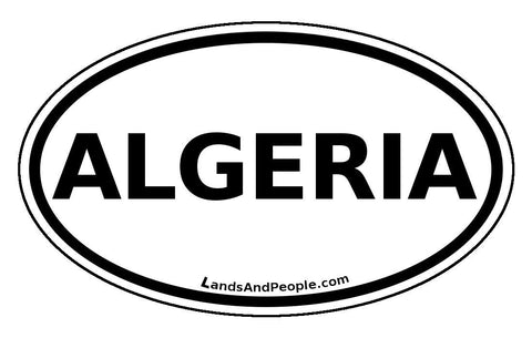Algeria Sticker Oval