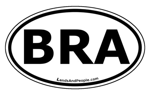 BRA Brazil Car Bumper Sticker Decal