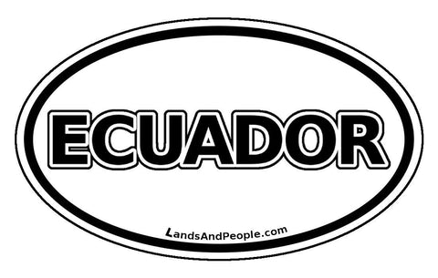 Ecuador Car Bumper Sticker