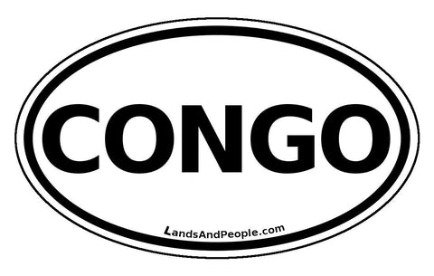 Congo Sticker Decal Oval