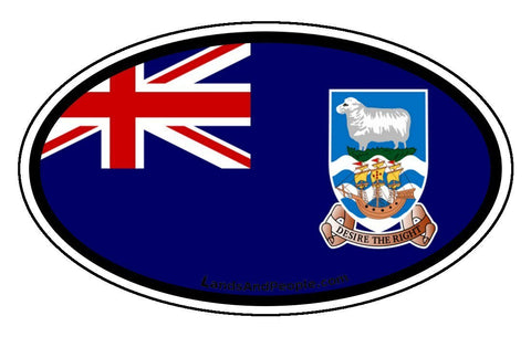  Falkland Islands Flag Car Bumper Sticker Decal