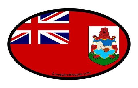 Bermuda Flag Car Bumper Sticker Decal