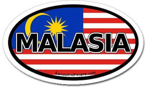Malaysia Sticker Oval
