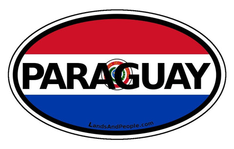 Paraguay Car Bumper Sticker Decal