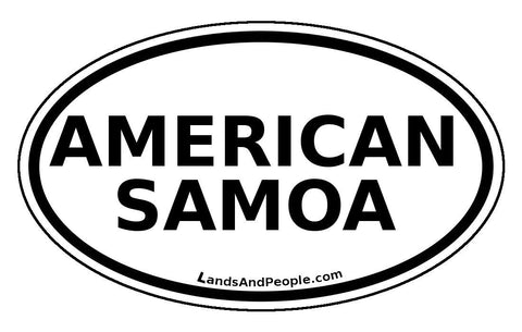 American Samoa Car Bumper Sticker