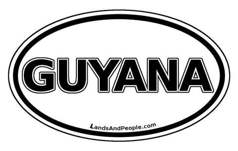 Guyana Car Bumper Sticker Decal