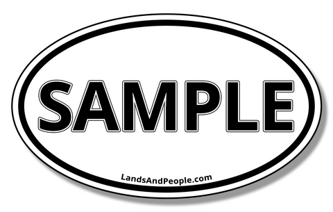 Oval Sticker