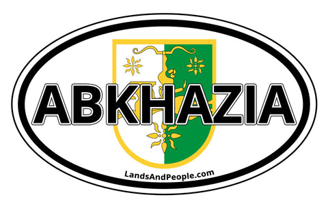 Abkhazia Emblem Oval Sticker