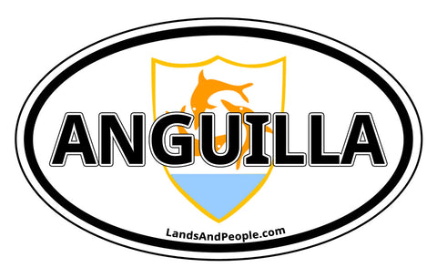 Anguilla Car Bumper Sticker Decal