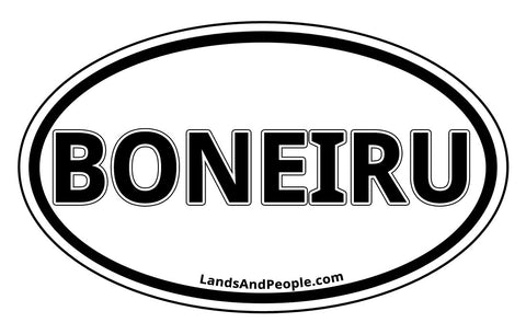 Boneiru Bonaire in Papiamentu Car Bumper Sticker Decal