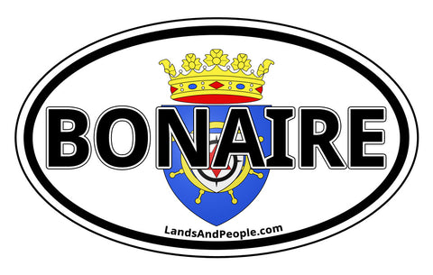 Bonaire Coat of Arms Car Bumper Sticker Decal