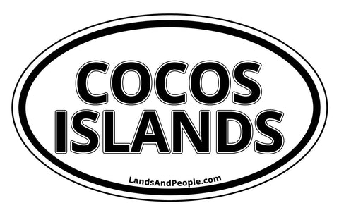 Cocos Keeling Islands Car Bumper Sticker Decal