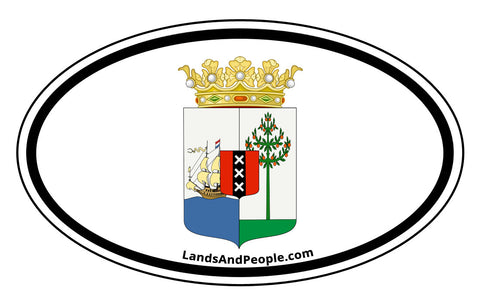 Curaçao Coat of Arms Car Bumper Sticker Decal