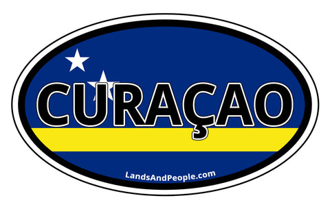 Curaçao Flag Car Bumper Sticker Decal