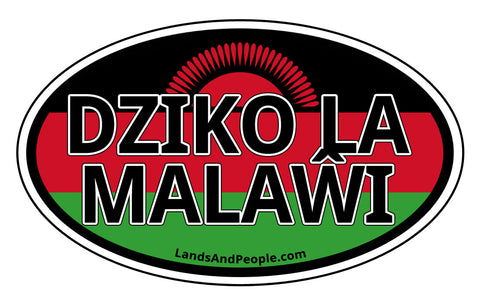 Dziko la Malaŵi Republic of Malawi Sticker Oval
