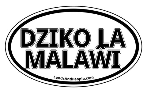 Dziko la Malaŵi Republic of Malawi Sticker Oval