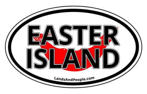 Easter Island Car Bumper Sticker Decal