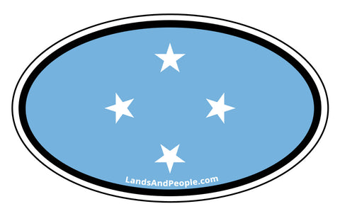 Federated States of Micronesia Flag Car Bumper Sticker Decal