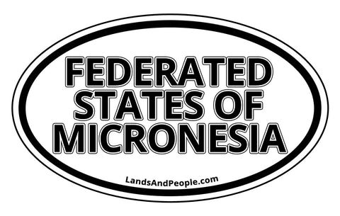 Federated States of Micronesia Car Bumper Sticker Decal
