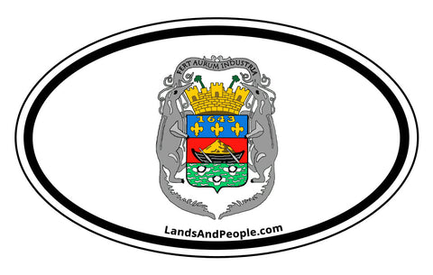 French Guiana Car Bumper Sticker Decal