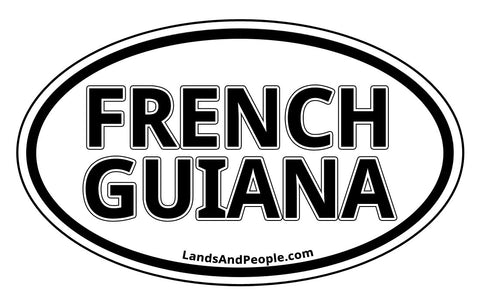 French Guiana Car Bumper Sticker Decal