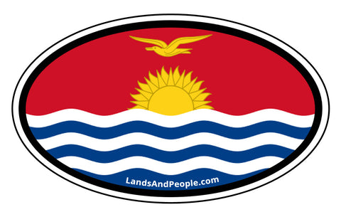 Kiribati Flag Car Bumper Sticker