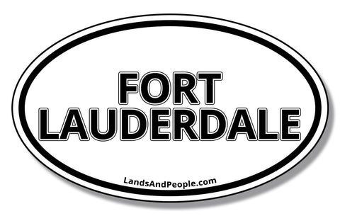 Fort Lauderdale Florida Sticker Decal Oval
