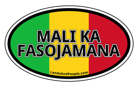 Mali ka Fasojamana Mali Sticker Oval