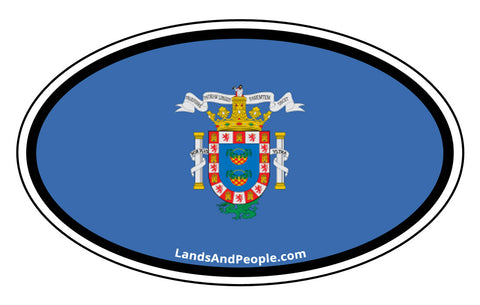 Melilla Flag Sticker Oval
