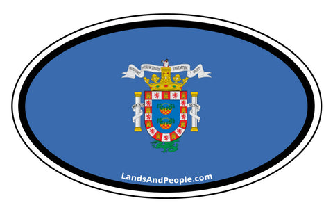 Melilla Flag Sticker Oval