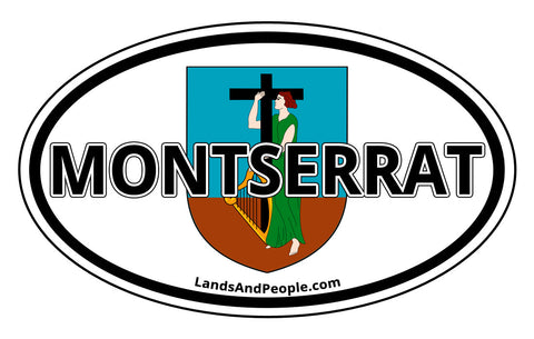 Montserrat Car Bumper Sticker Decal
