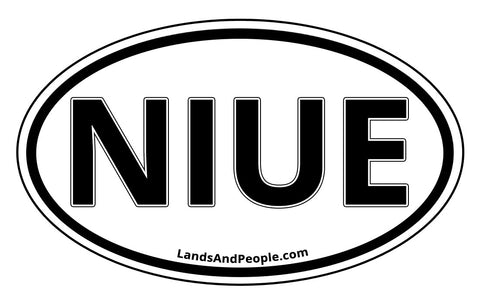 Niue Car Bumper Sticker Decal