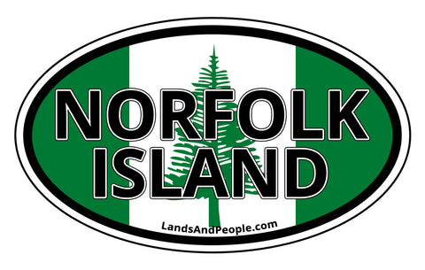 Norfolk Island Flag Car Bumper Sticker Decal