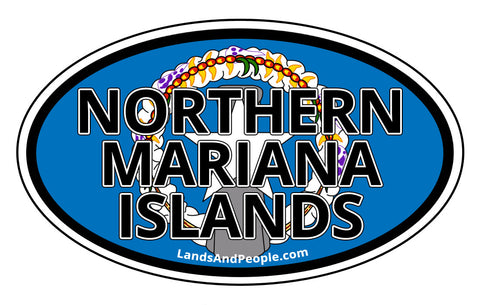 Northern Mariana Islands Flag Car Bumper Sticker
