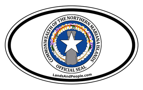 Northern Mariana Islands Coat of Arms Car Bumper Sticker