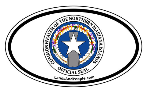 Northern Mariana Islands Coat of Arms Car Bumper Sticker