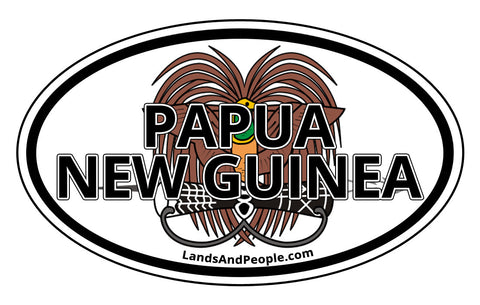 Papua New Guinea Coat of Arms Car Sticker Decal