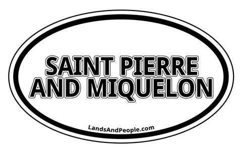 Saint Pierre and Miquelon Car Bumper Sticker Decal