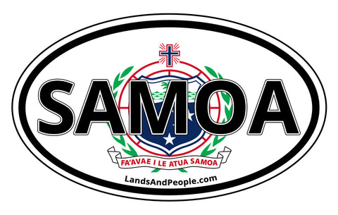 Samoa Coat of Arms Car Bumper Sticker