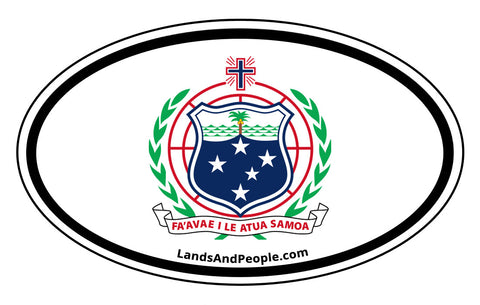 Samoa Coat of Arms Car Bumper Sticker