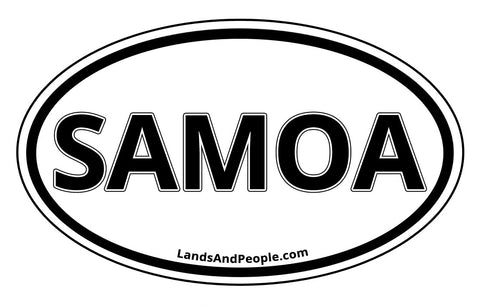 Samoa Car Bumper Sticker