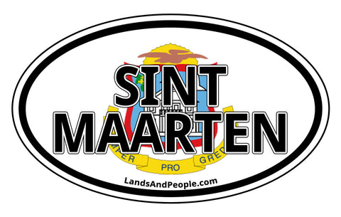 Sint Maarten Car Bumper Sticker Decal