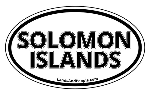 Solomon Islands Car Bumper Sticker Decal