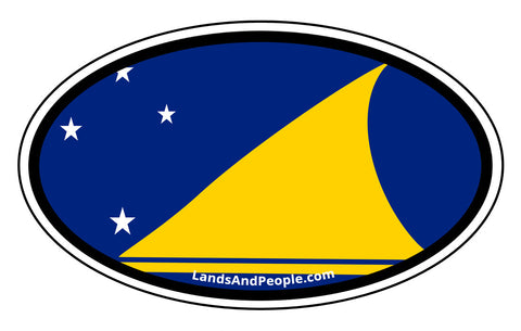 Tokelau Flag Car Bumper Sticker Decal