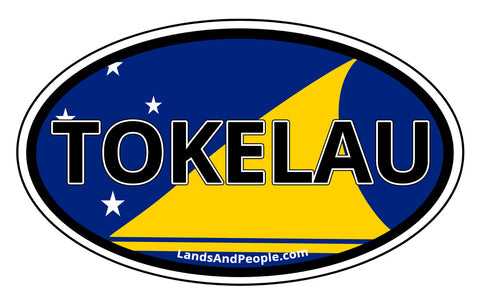 Tokelau Flag Car Bumper Sticker Decal